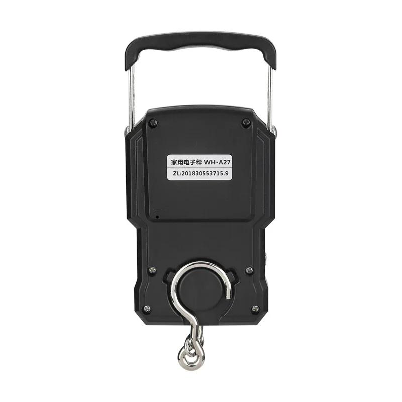 Balance numérique rechargeable pêche 75kg/10g avec mètre ruban - Pèse-poisson LCD haute capacité