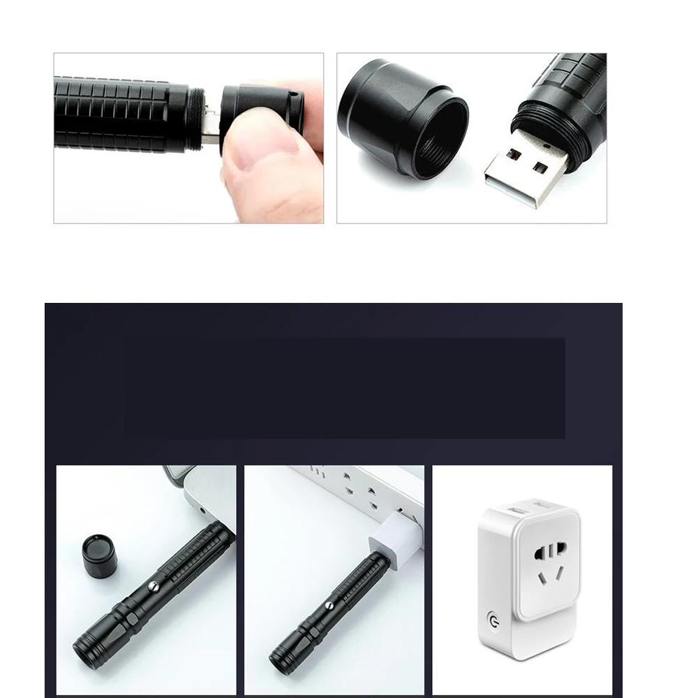 Pointeur laser USB vert pour jeu avec chats - Lumière interactive pour divertir pendant la pêche