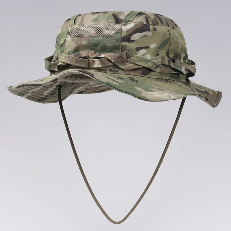 Casquette boonie tactique Branch Rock Lizard pour pêche jungle - Protection courte visière ajustable
