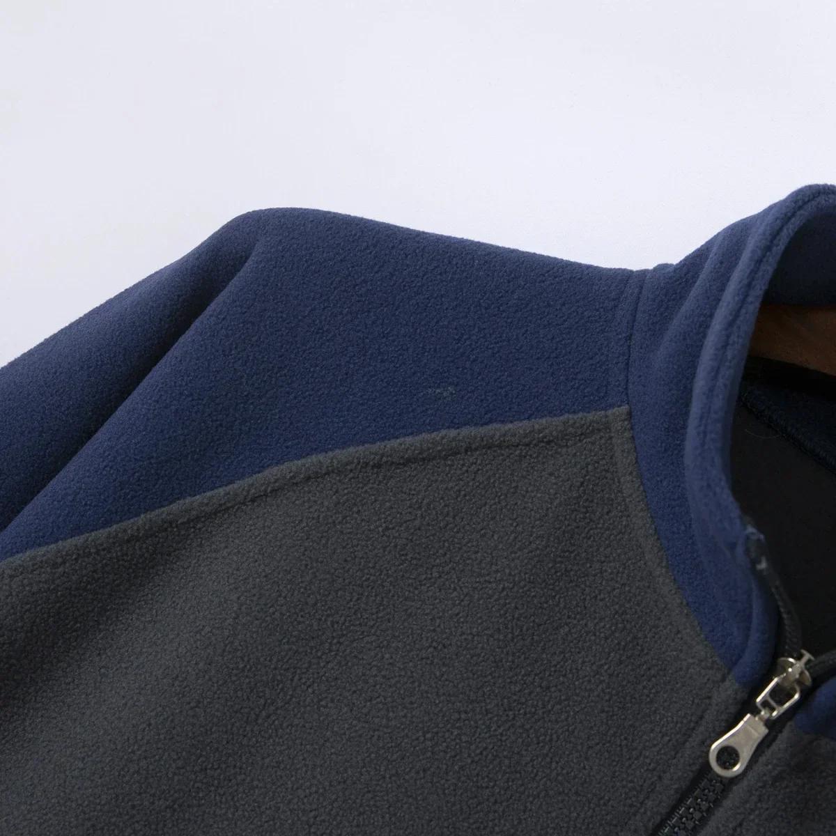 Nouvelle veste tactique mi-zippée 2024 pour pêche hivernale - Pull polaire homme chasse outdoor