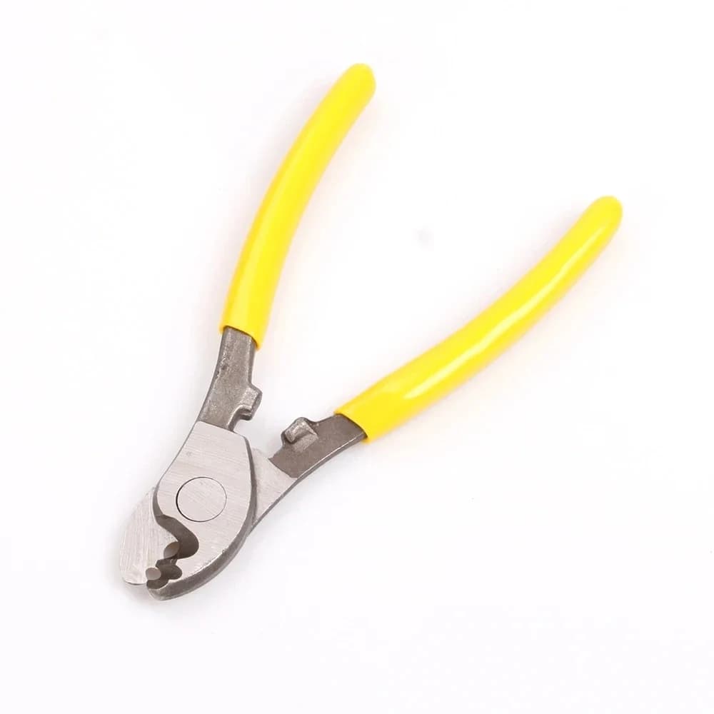 Pince coupante manuelle 6 pouces pour électricien - Outil multifonction anti-dérapant dénudeur câbles
