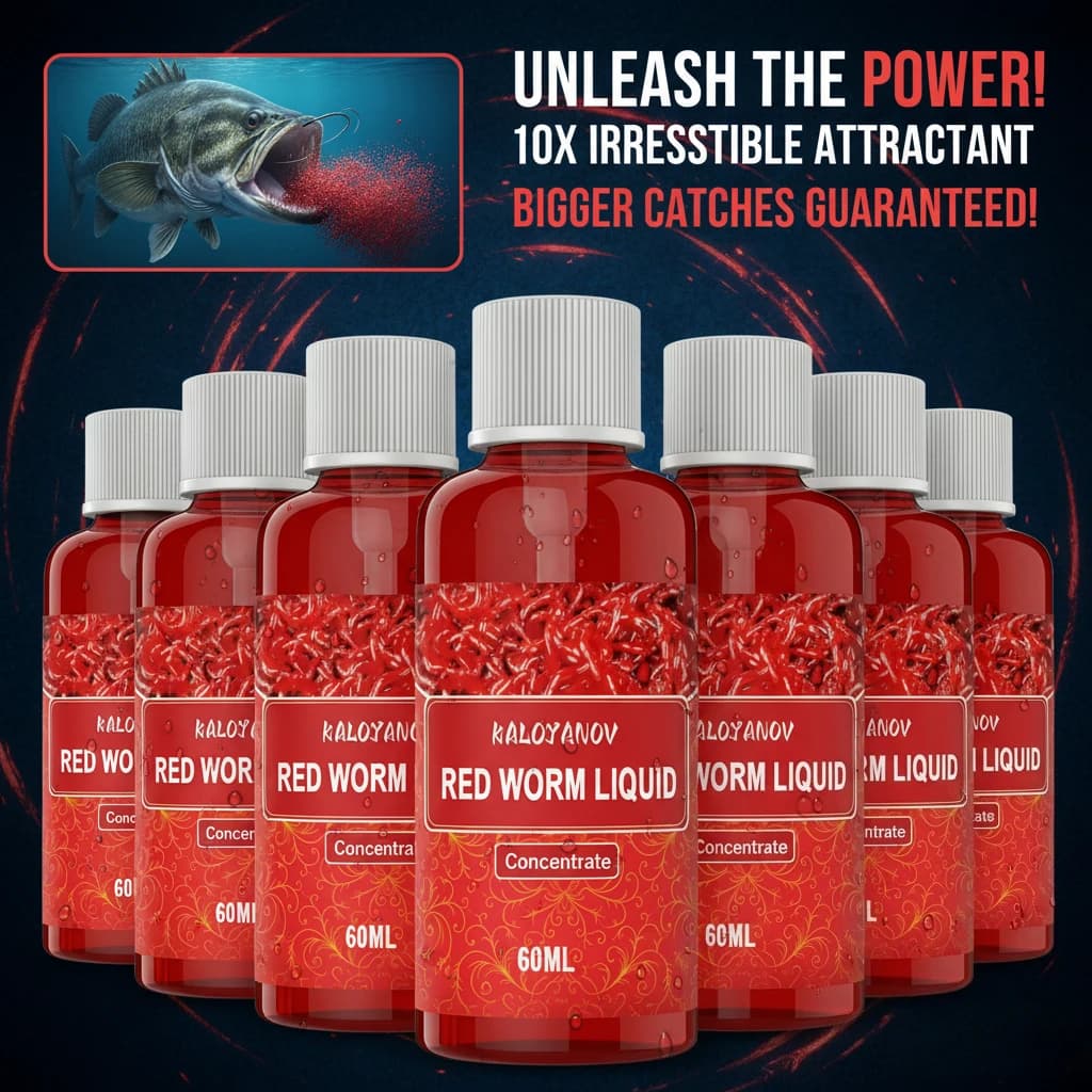 Attractant liquide vers de sang concentré 60ml extrait bloodworm pour pêche carpe match rapide