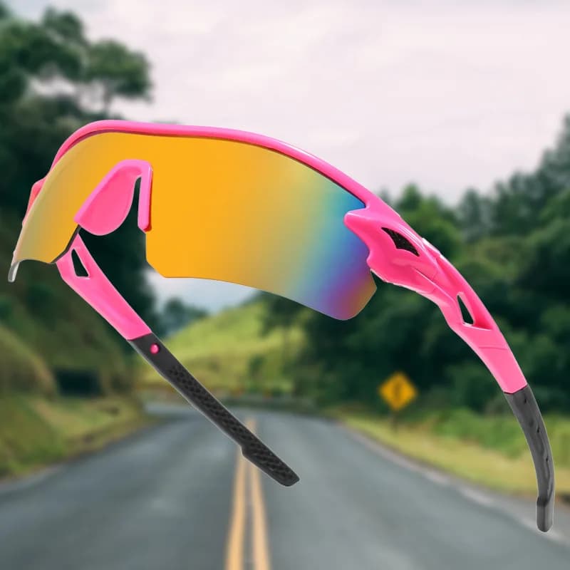 Lunettes de sport colorées anti-ultraviolet pêche - Nouveau modèle 9355 pour alpinisme cyclisme plein air