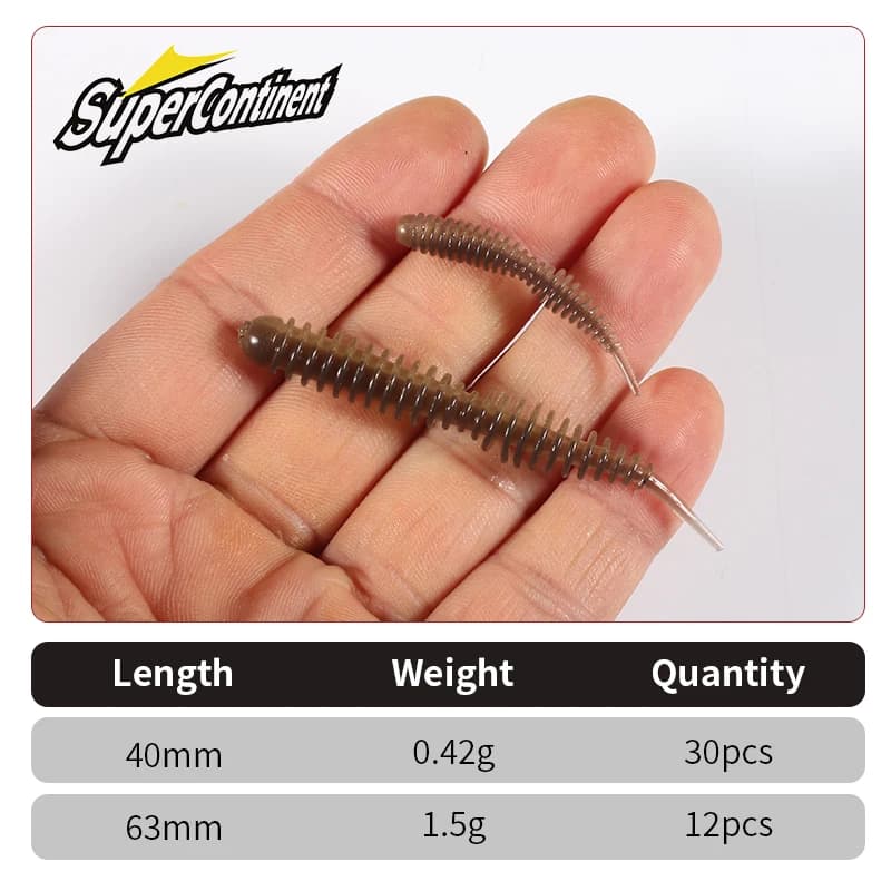Leurre souple Tanta 40mm et 63mm avec sels odorants, appât silicone pour la pêche des carnassiers