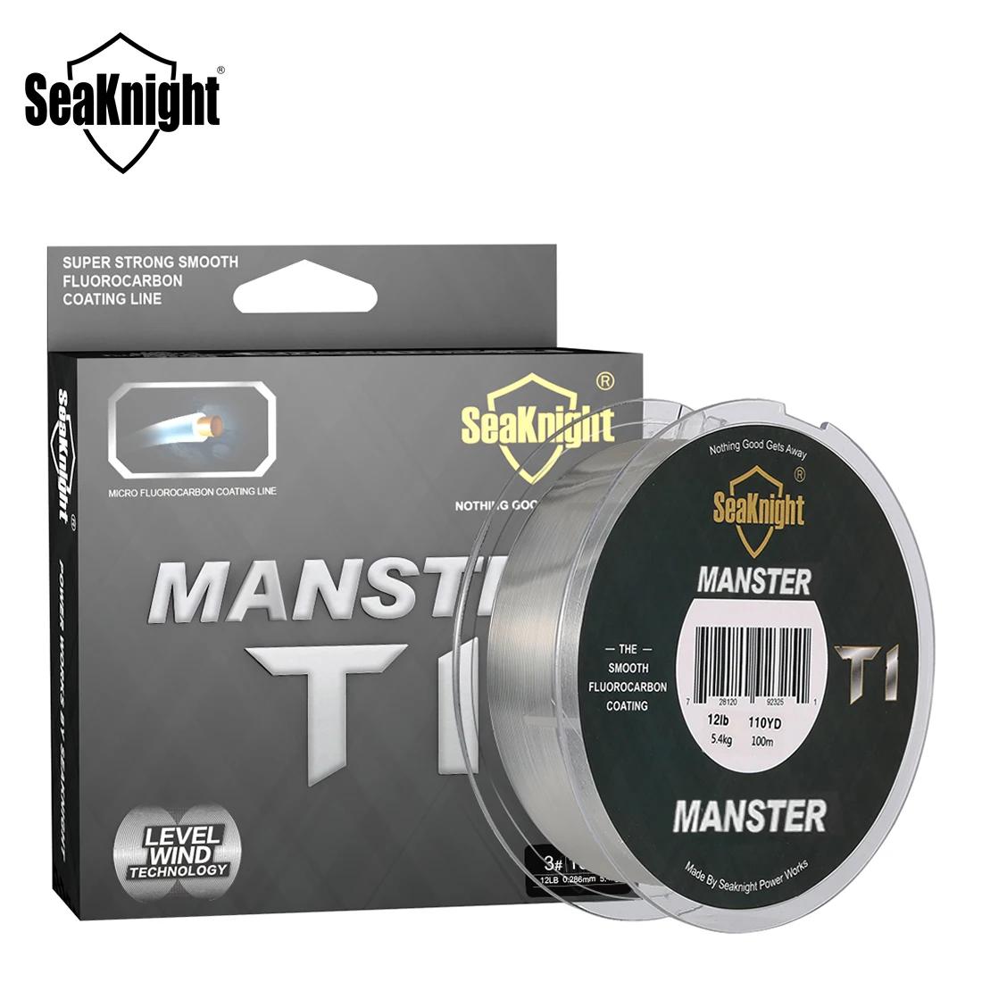 Ligne fluorocarbone coating SeaKnight T1II 50M-100M 3-100LB coulante - Monofilament haute performance