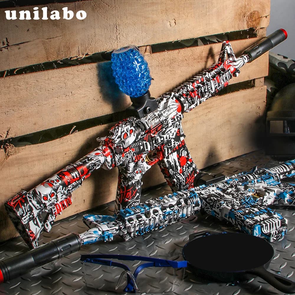 Pistolet électrique M416 set tir - Jouet précision extérieur cadeau anniversaire pour jeunes pêcheurs