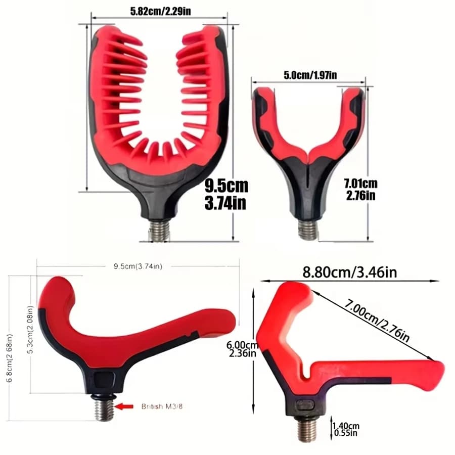 Support canne à pêche réglable PVC léger base 3/8" - Organisateur cannes carp durable support tête
