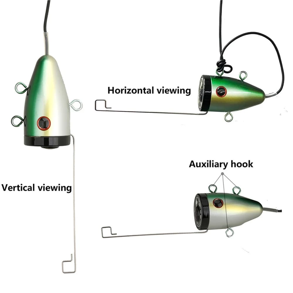 Caméra de pêche sous-marine 10 pouces avec écran HD 1280*720 et 12 lampes infrarouges