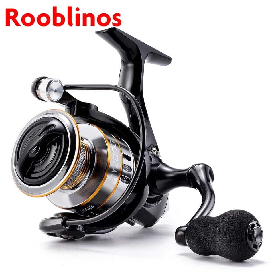 Moulinet de pêche ROOBLINOS RY spinning ultraléger métal eau douce et mer haute vitesse
