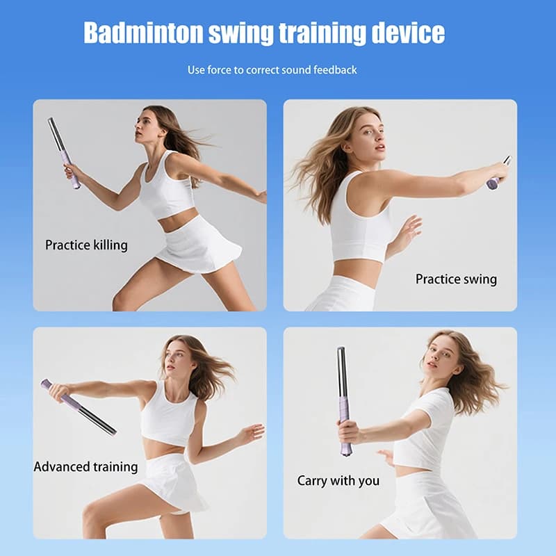 Entraîneur de swing badminton 1PC : correcteur de frappe haute claire et coup fouetté pour pratique solo