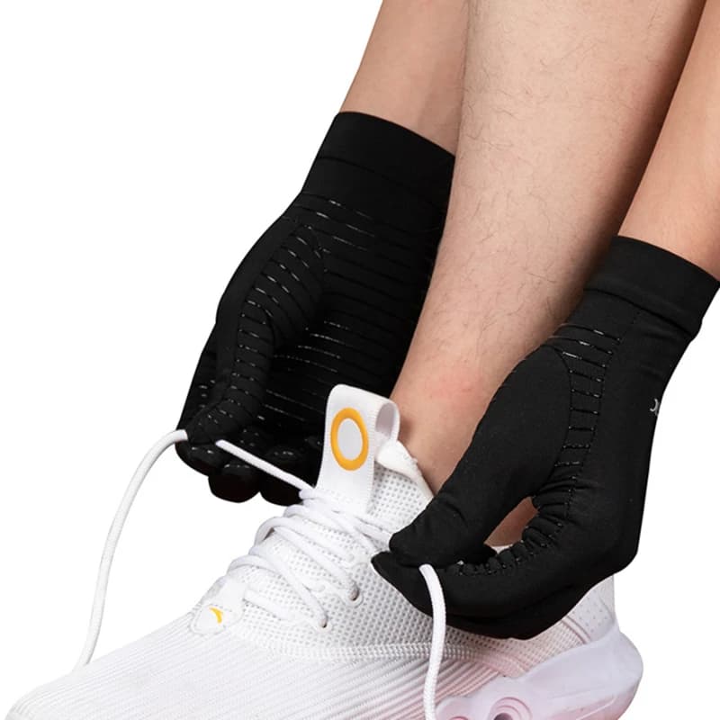 Gants de compression en cuivre pour arthrite, soutien poignet sans glissement pour pêcheurs longue durée