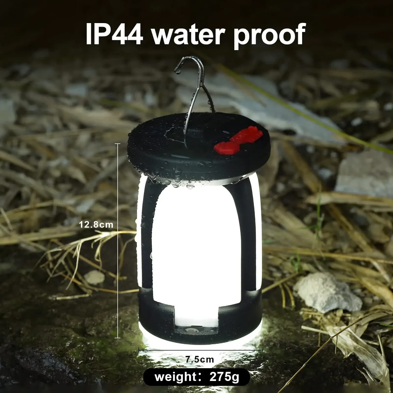 Lampe solaire rechargeable NEWBIRTH 1000LM 4500mAh power bank pour camping pêche urgence