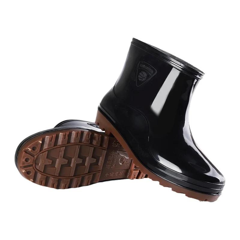 Bottes de pluie homme basse tube antidérapantes imperméables pour travail et pêche - Confort optimal