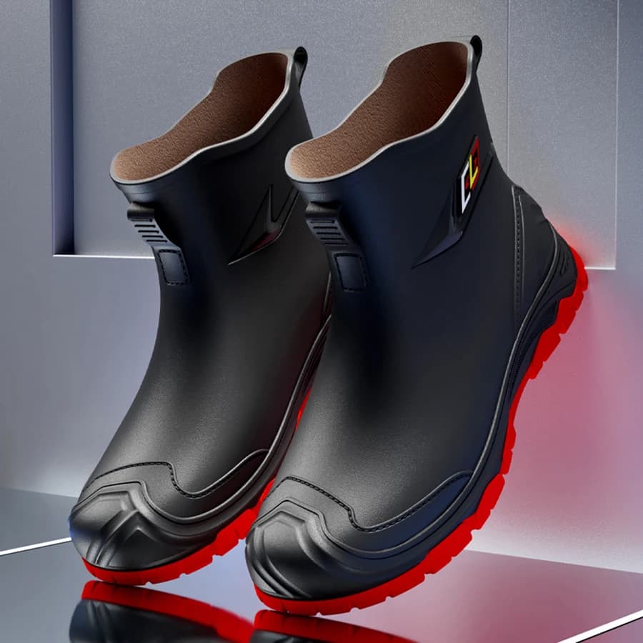 Bottes de pêche homme caoutchouc qualité supérieure antidérapantes imperméables travail extérieur