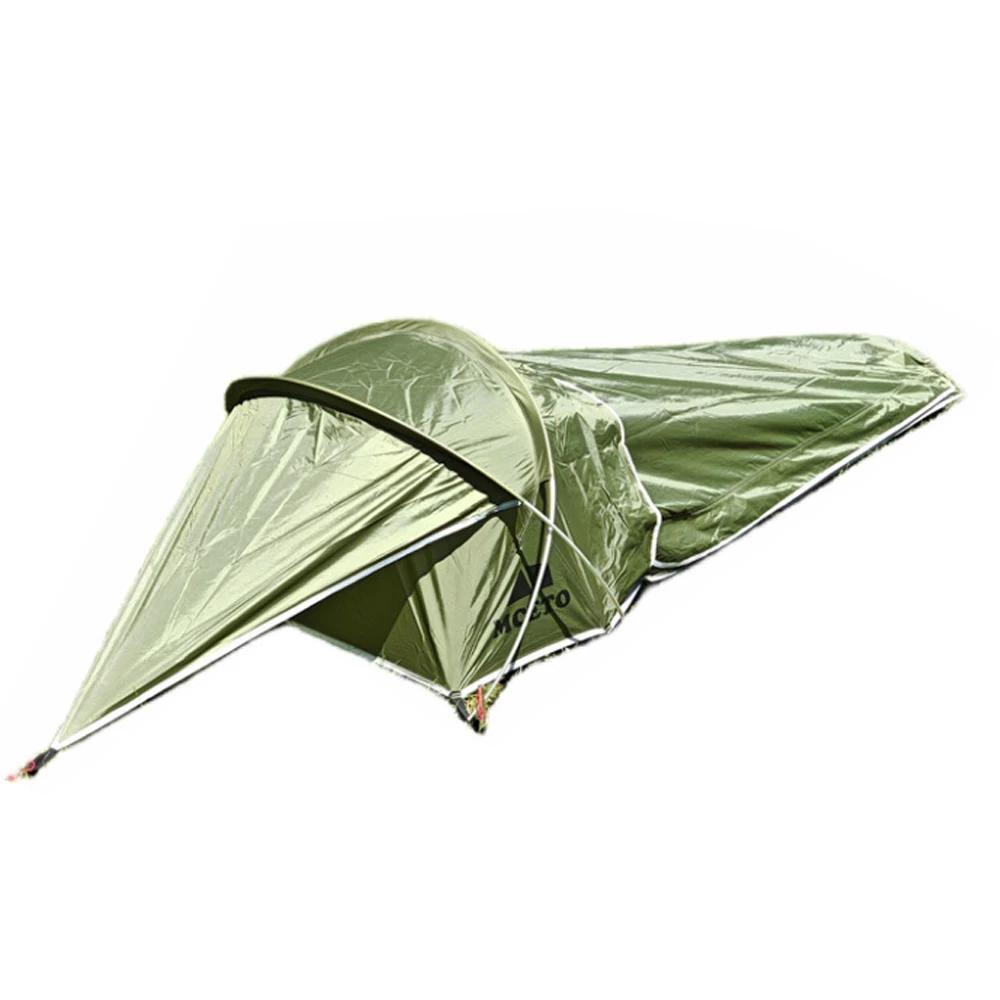 Tente tunnel 1 personne ultralégère 210D Oxford imperméable randonnée pêche camping sac à dos compacte