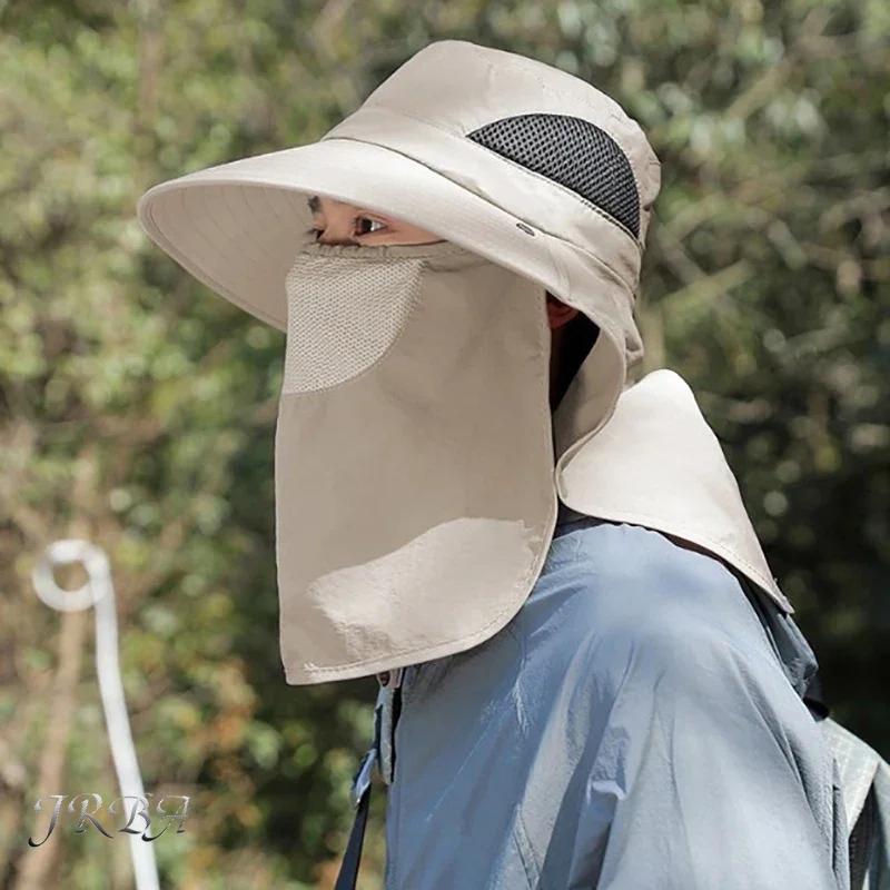 Chapeau de randonnée été protection UV à large bord respirant pour vélo et pêche rapide séchage