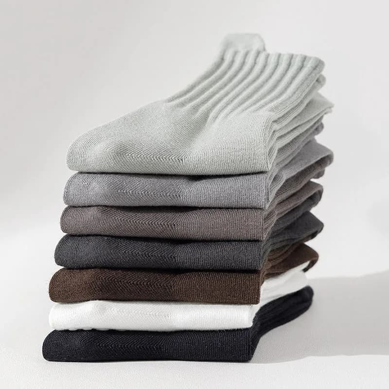 Chaussettes de yoga homme coton avec grip silicone - Anti-dérapantes pilates