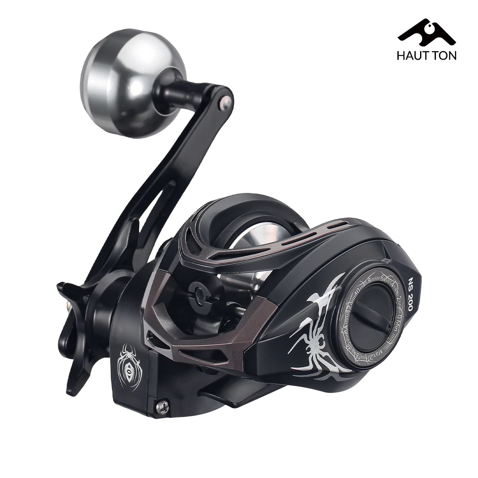 Moulinet Baitcaster HAUT TON 6.3:1 pour Bar - Frein 7KG - Eau Douce et Mer