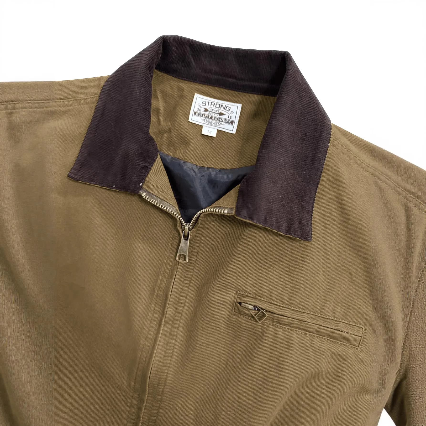 Veste de pêche travail délavée Detroit - Col rabattu pour pêche printemps-automne