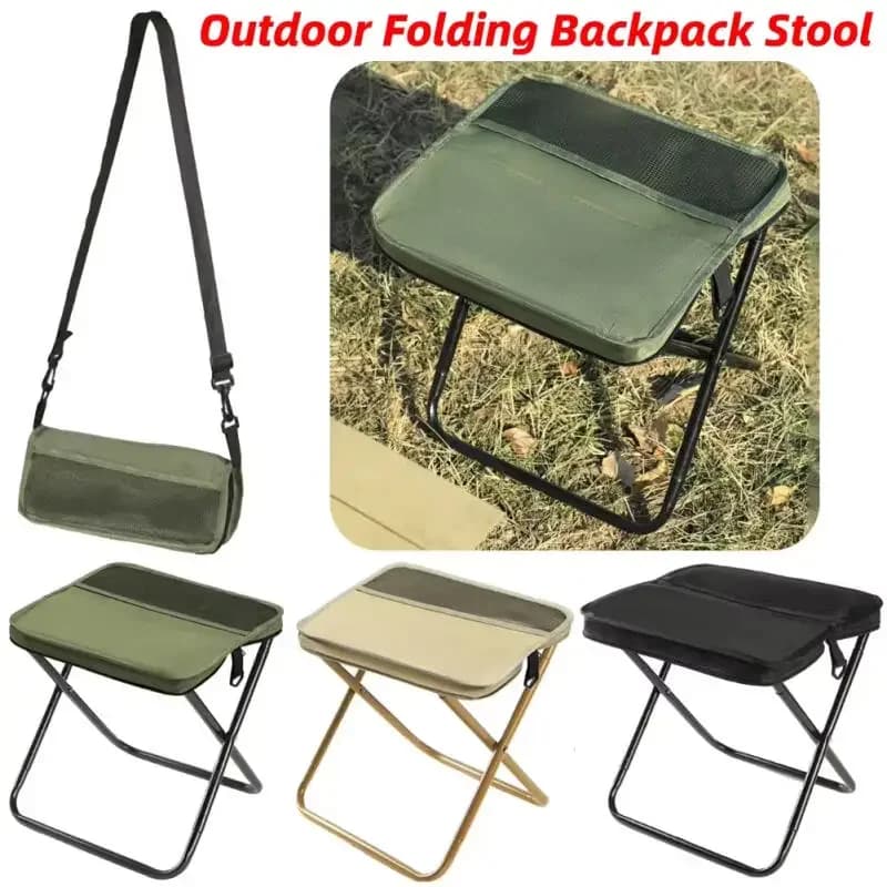 Tabouret pliant pêche portable ultra léger avec sac de transport randonnée camping