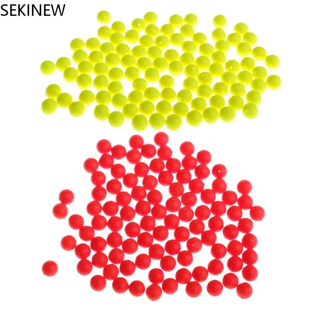 50 billes flottantes fluorescentes pour la pêche, indicateurs de touche en mousse, accessoires de pêche en