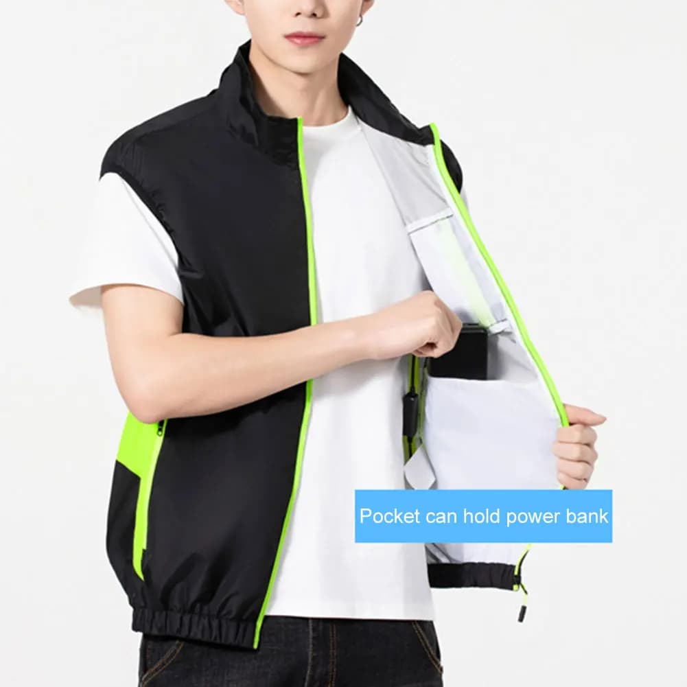 Vêtements climatisés homme femme pour pêche estivale - Gilet rafraîchissant pour travail en haute température