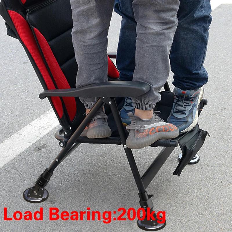 Chaise pêche européenne pliante portable 200KG multifonction pour pêche sauvage et camping robuste