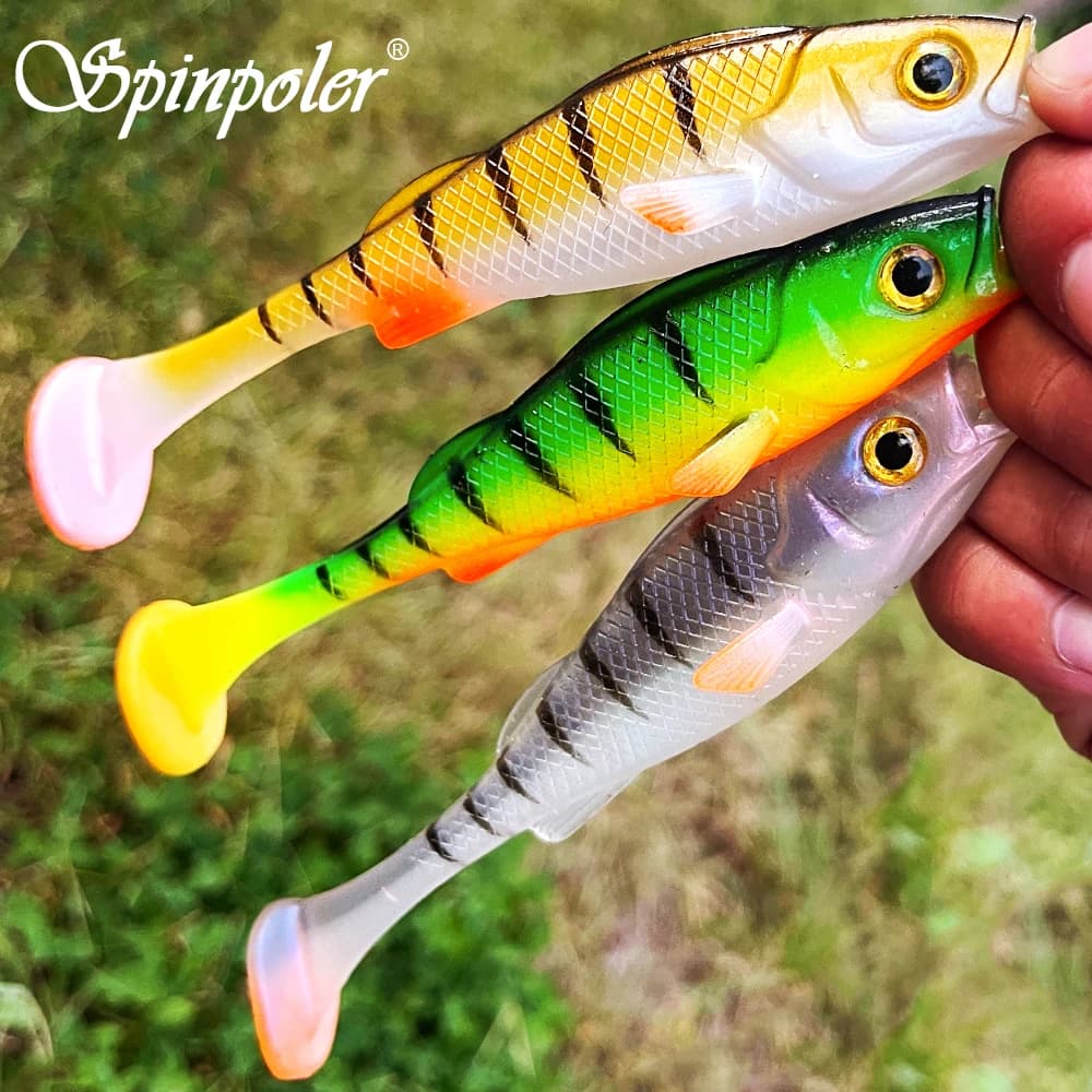 Leurre Souple Spinpoler Vigour Perch Shad 7cm 11cm 14cm pour Leurrer Sandre Brochet et Perche