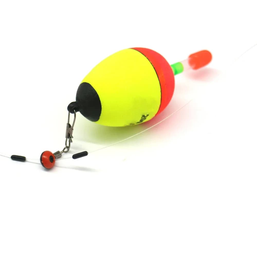 Lot de 4 flotteurs connecteurs et 2 flotteurs gros ventre luminescents pour pêche au hard tail,
