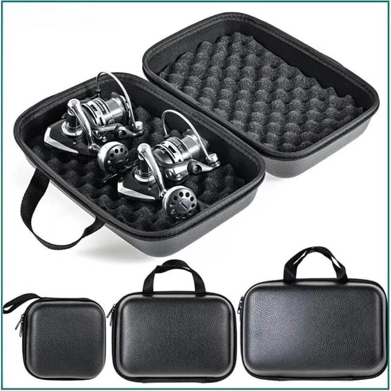 Boîtier étanche anti-choc rangement moulinets pêche 1-2 unités protection équipement pêche