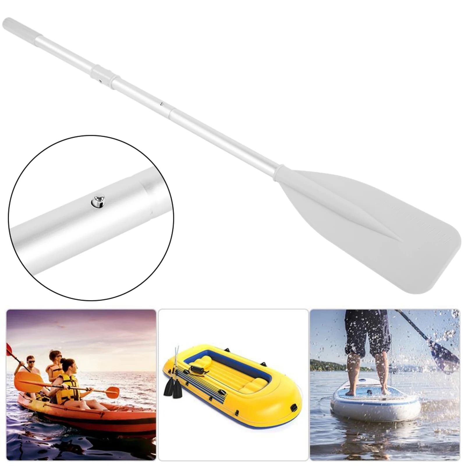 Pagaie aluminium haute résistance pour bateau gonflable canoë kayak pêche sport nautique