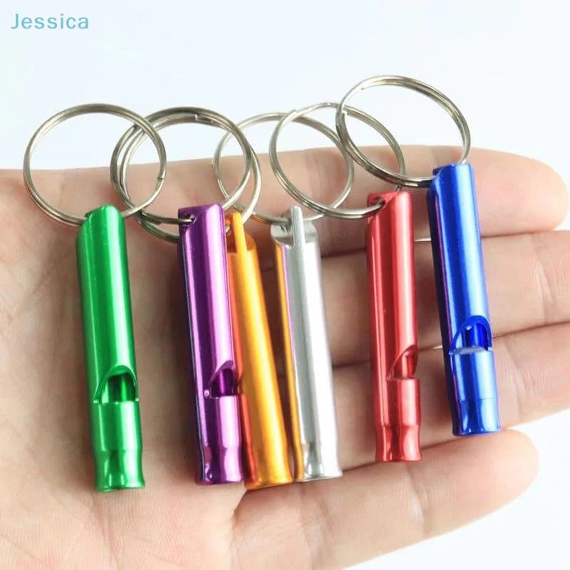 Sifflet survie aluminium pour randonnée pêche camping sécurité d'urgence en extérieur