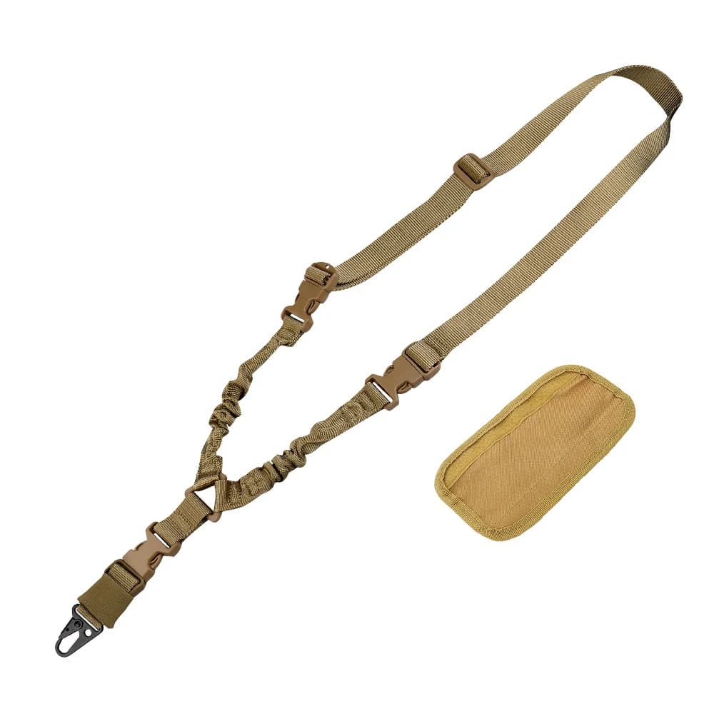 Bretelle élastique tactique à point unique pour fusil de pêche sous-marine avec coussin