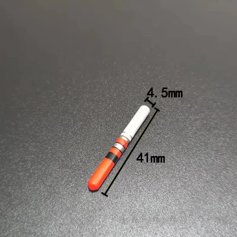 10 bâtons lumineux LED vert et rouge pour la pêche de nuit, étanches avec pile CR322,