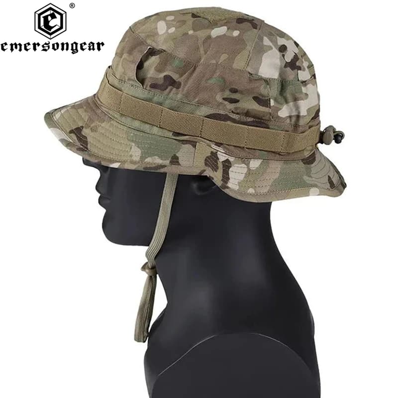 Chapeau boonie multicam pêche chasse respirable bucket hat tactique protection solaire été