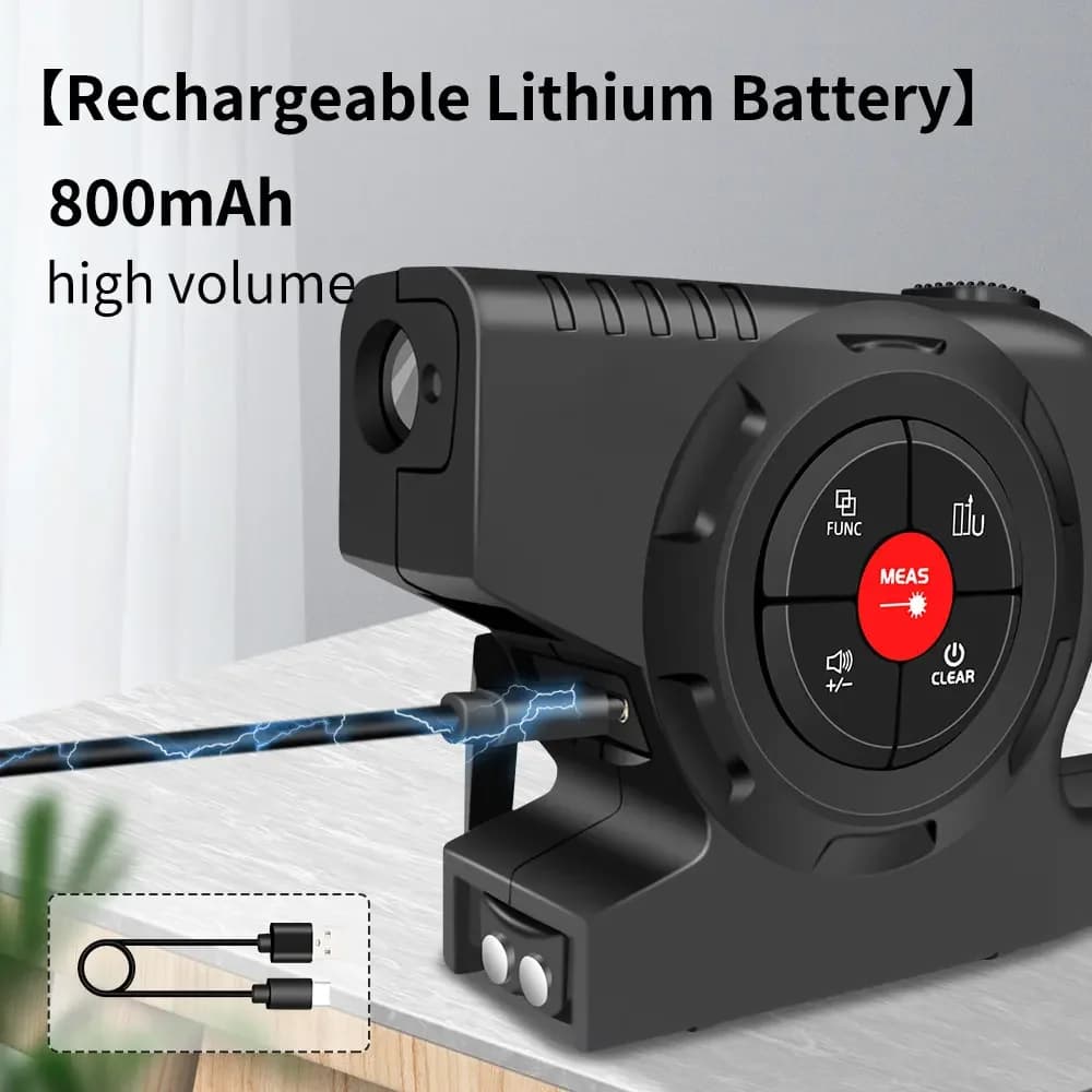 Télémètre laser Snakol 120m avec marquage ligne verte - Mètre électronique pour pêche précise