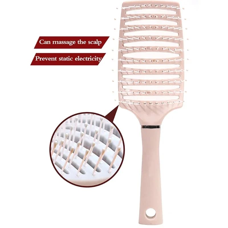 Brosse cheveux coussin d'air anti-chute massage tous types cheveux pêche vent