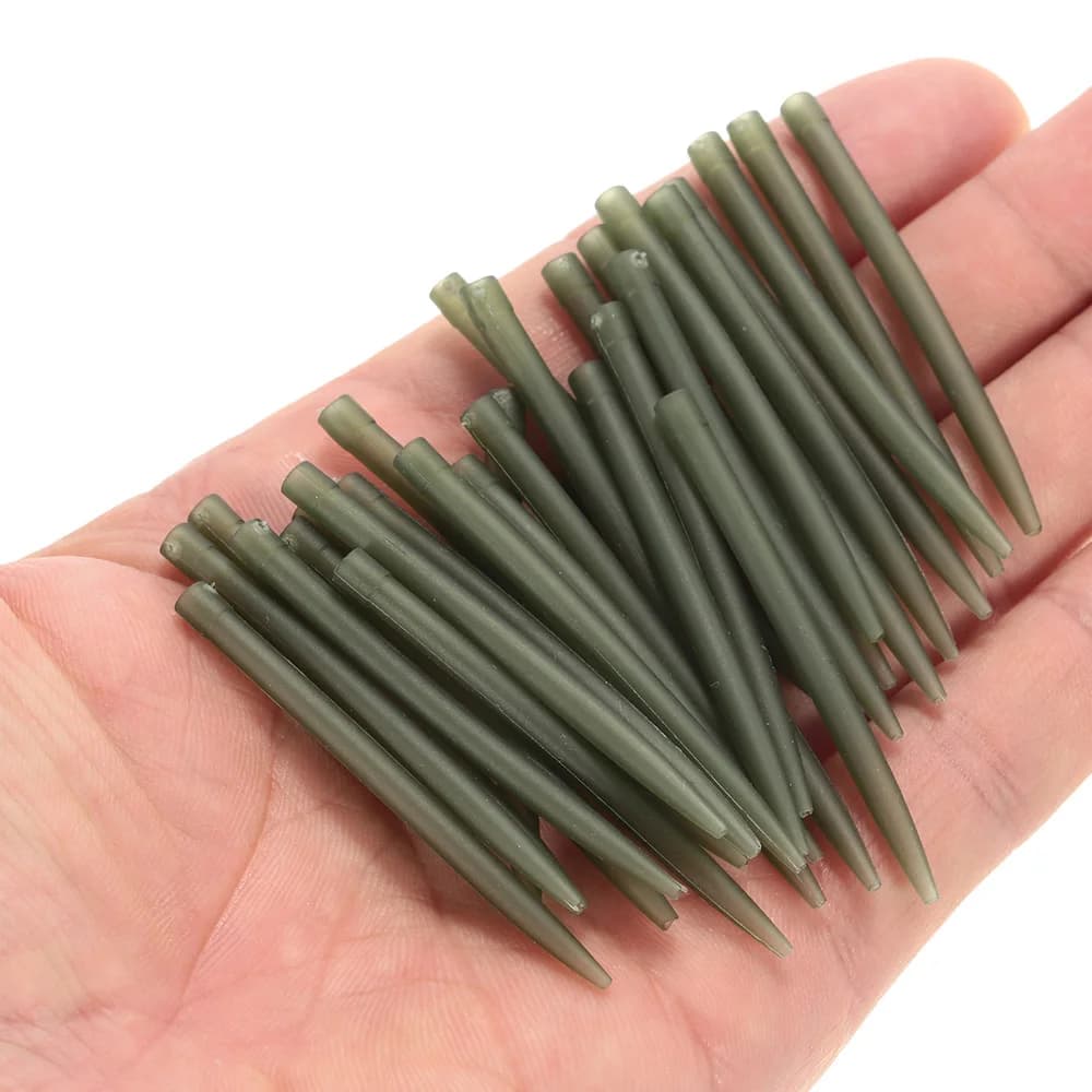 Manchons anti-embrouillards 54mm pour hameçon de pêche à la carpe, lot de 30, 50 ou 100 pièces
