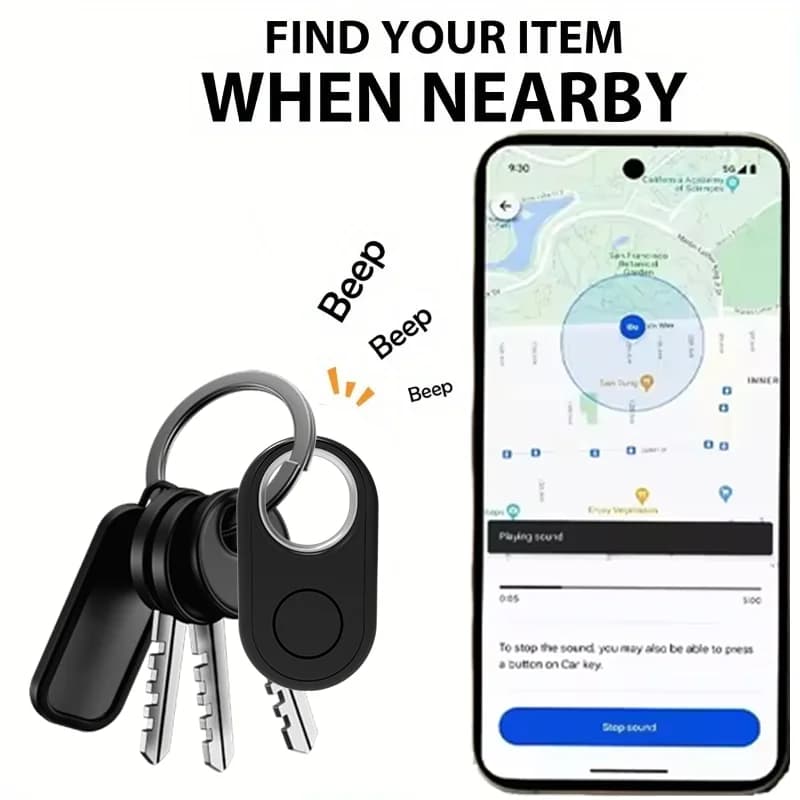 Tracker GPS Android - Localisateur compatible Google Find Hub pour matériel pêche Samsung Pixel