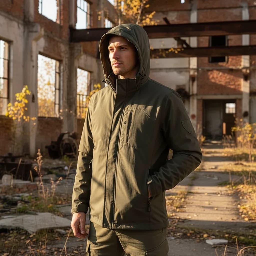 Veste quick-dry pêche automne - Vêtement technique respirant pour pêche active