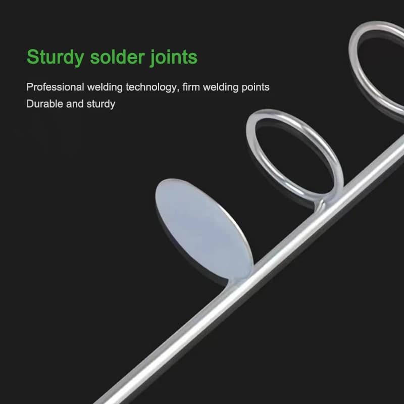 Piquet de sol double cercle pour canne à pêche mer et casting 30cm 37cm 47cm extérieur simple