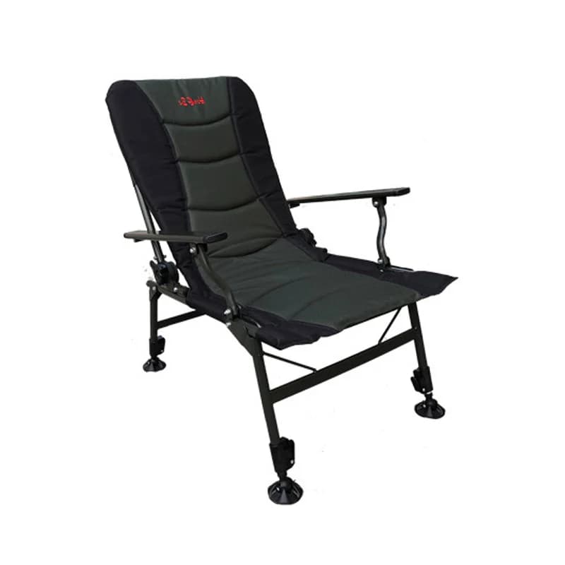 Chaise de pêche 150kg multifonction avec dossier haut réglable 160° pour camping et loisirs extérieurs