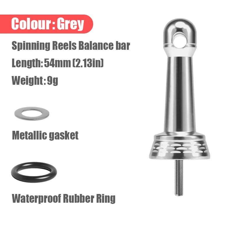 Barre stabilisatrice multicolore pour moulinet pêche cadre aluminium allégé accessoire DIY
