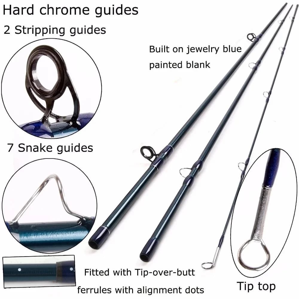 Canne à mouche Maximumcatch V-access 3-10WT 8ft-9ft action fast - Canne rapide pour pêche technique et précise