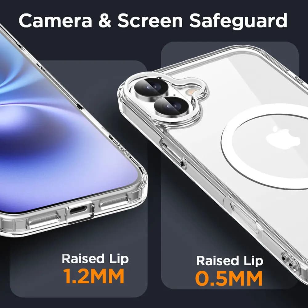 Original Magnetic Transparent Phone Case For iPhone 17 Air 16 15 14 13 12 11 Pro