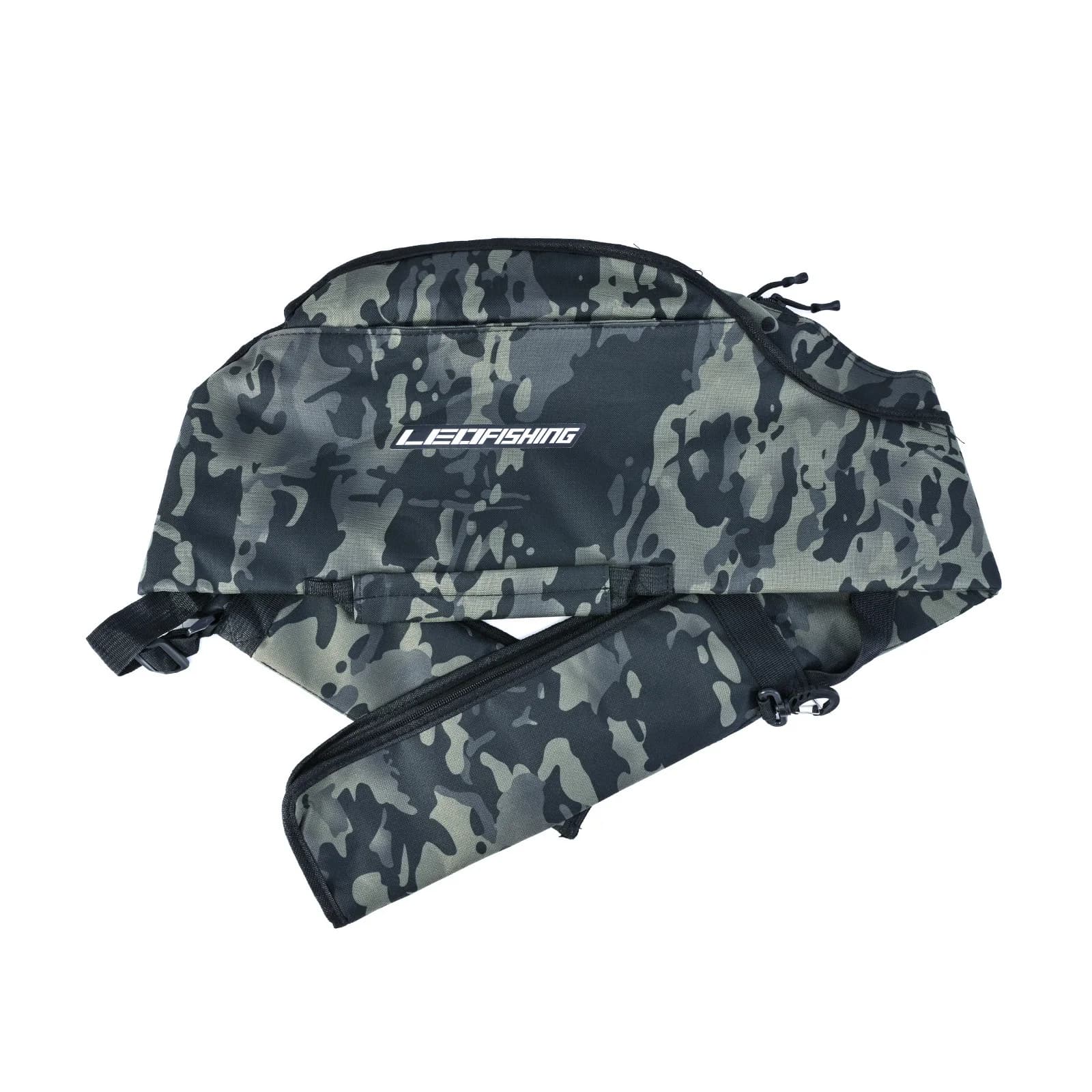 Sac de pêche pliable 160/140/120cm pour cannes à pêche - Stockage transportable matériel pêche France
