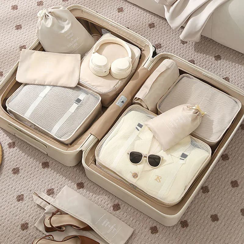 Set sacs organisateurs voyage pour vêtements et produits numériques - rangement valise et dortoirs étudiants