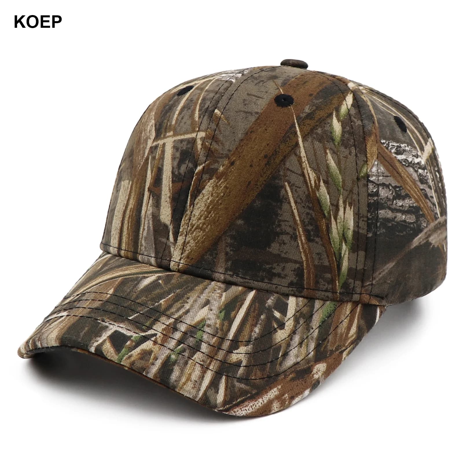 Casquette snapback camouflage roseaux KOEP KBRT2 pour pêche aux canards sauvages étangs