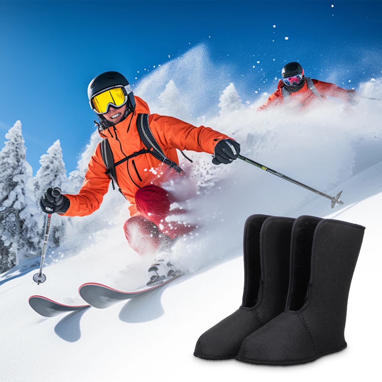 Doublures thermiques chaudes imperméables pour chaussures pêche hiver randonnée temps froid