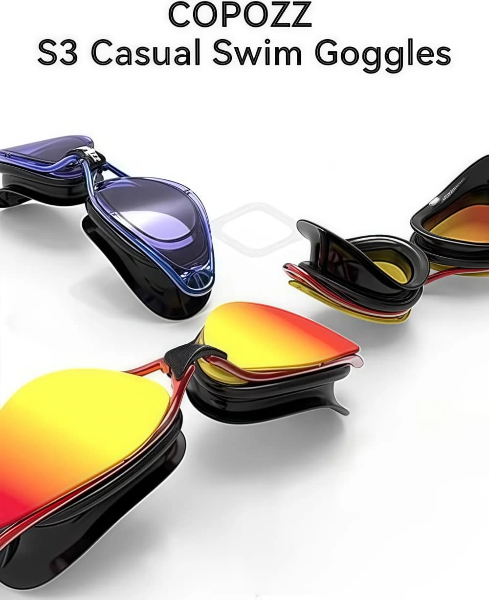 Nouvelles lunettes de natation silicone mode vision haute définition anti-buée UV - Qualité premium